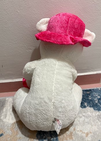  Beden Kalpli Pembe Şapkalı Peluş Ayıcık