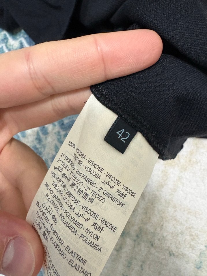 Kemerli V Yakalı Uzun Kalem Elbise - Görsel 3