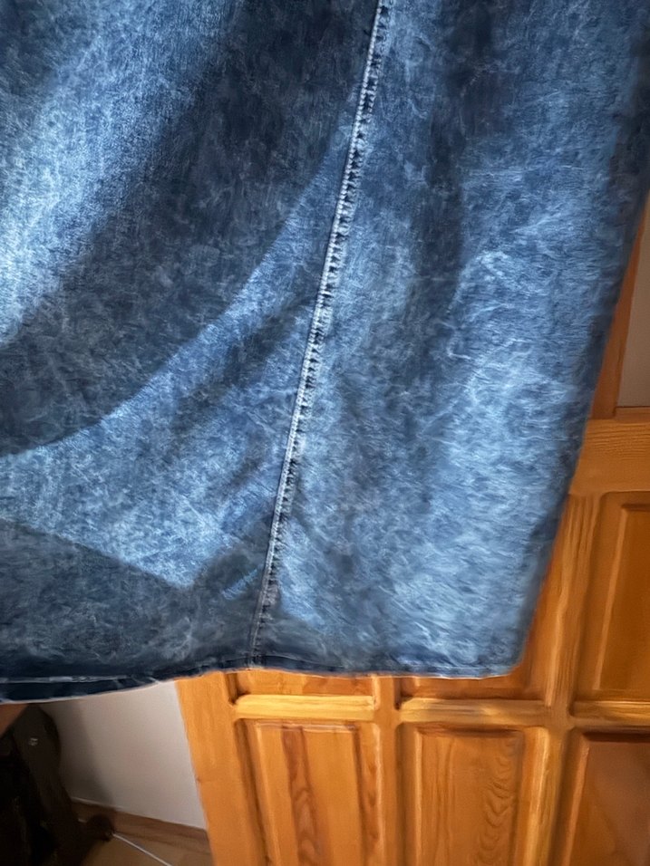 Bağcıklı Bohem Midi Denim Etek - Görsel 4