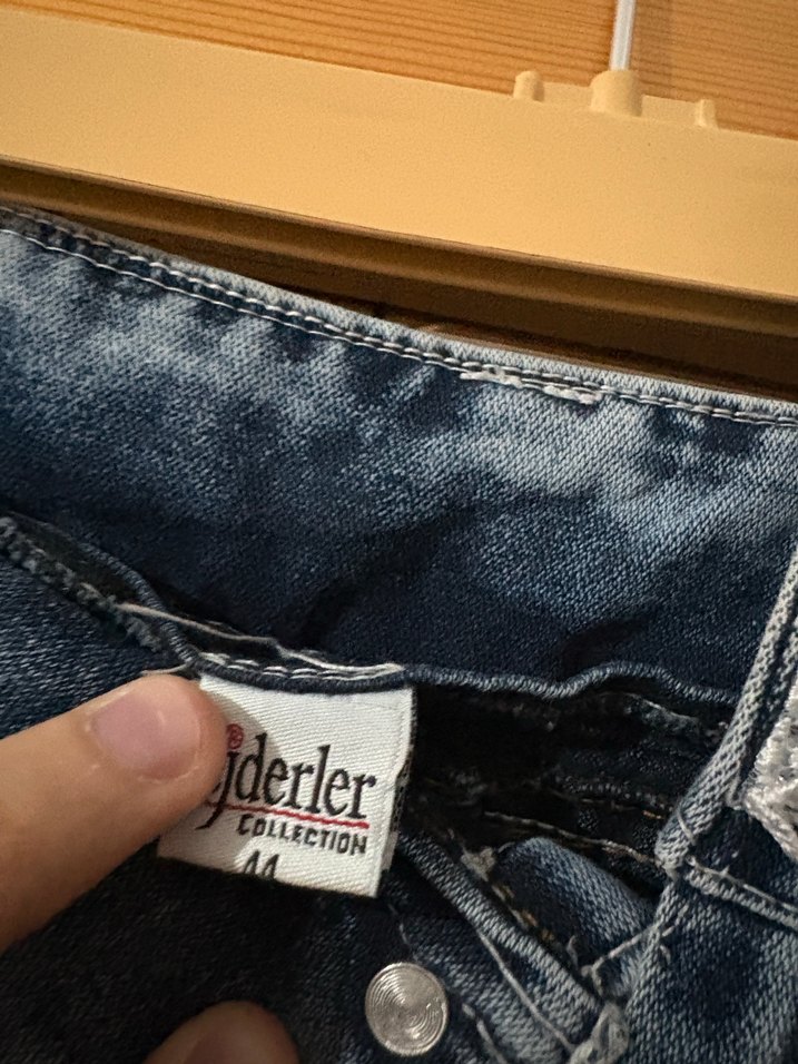 Bağcıklı Bohem Midi Denim Etek - Görsel 2