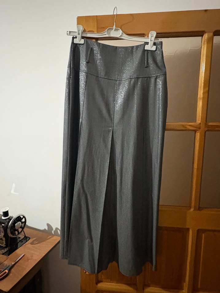 Uzun Kollu Gri Kadın Ofis Takımı - Görsel 5