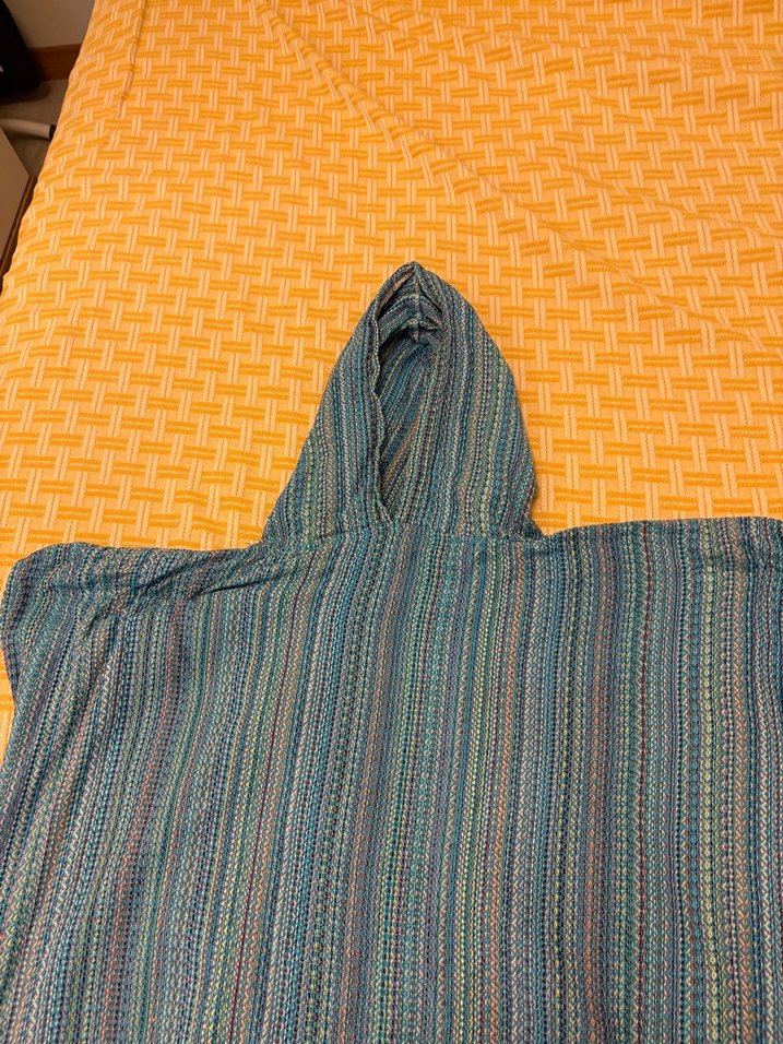 Kapüşonlu Örgü Bohem Kadın Pareo - Görsel 2