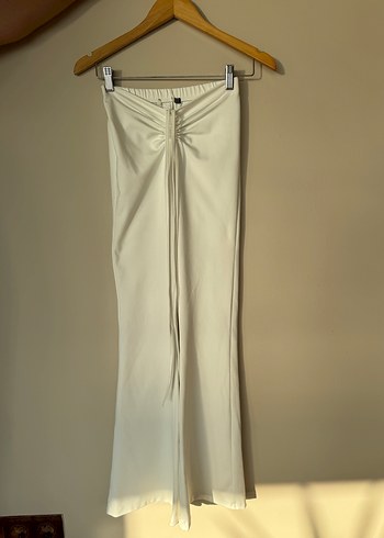 Diğer Beyaz beli buzgulu Kadın Pantolon