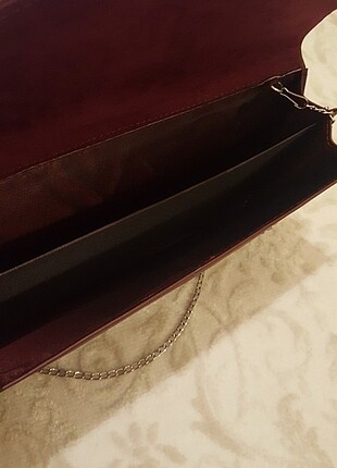 Beden bordo Renk bordo clutch çanta