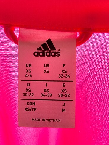 xs Beden pembe Renk Adidas Spor Dış Giyim %70 İndirimli.