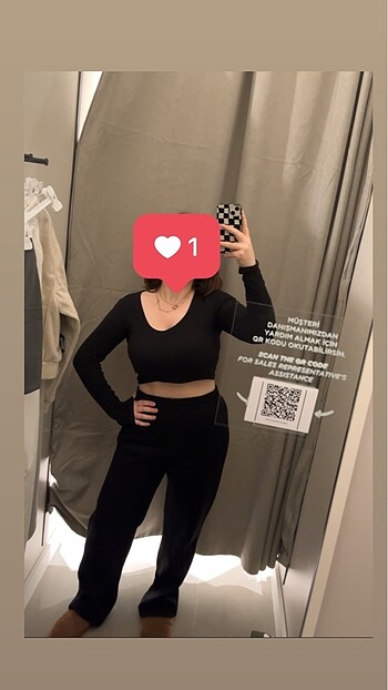 DeFacto wide leg siyah eşofman altı