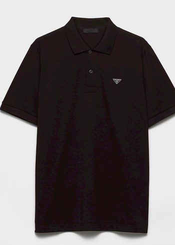 Prada Siyah Polo Tisort Orjinal