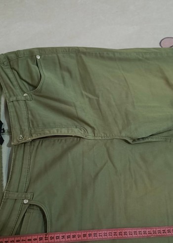 Kadın Haki Kumaş Pantolon - Görsel 4