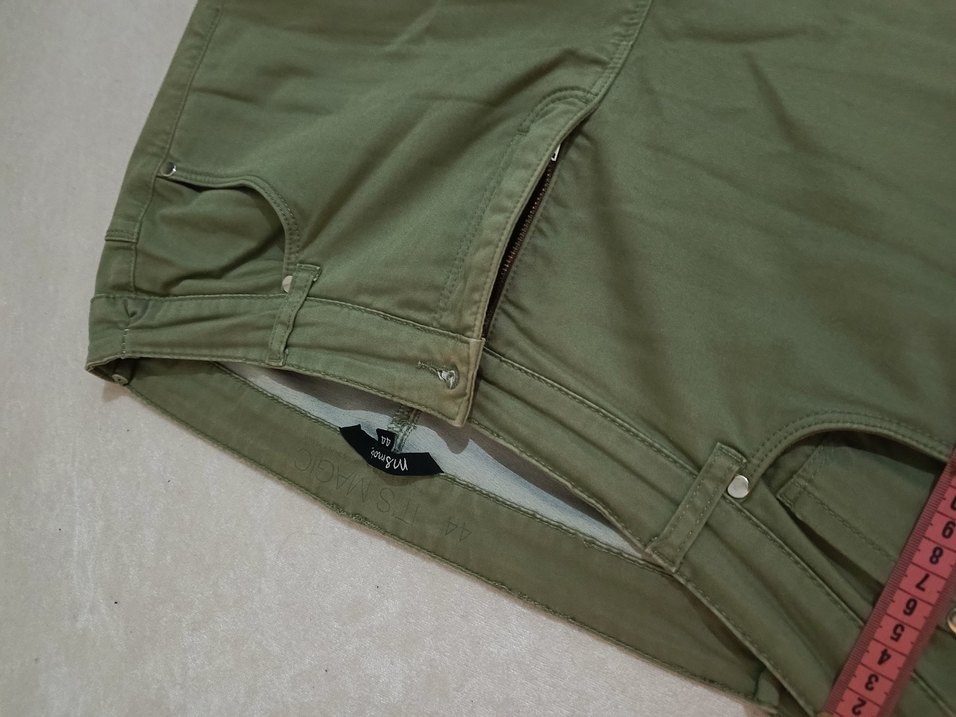 Kadın Haki Kumaş Pantolon - Görsel 5