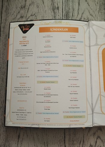  Beden TYT Matematik Eğitim Seti 1.