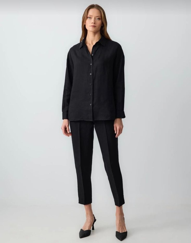 Jimmy Key Keten Gömlek (48 bedene uygun) - Görsel 2