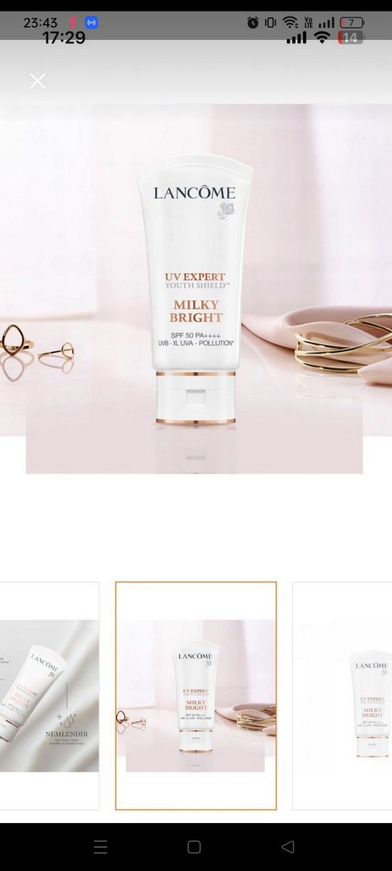 Lancôme UV Expert Milky Bright SPF50 Güneş Koruyucu 50ml - Görsel 4