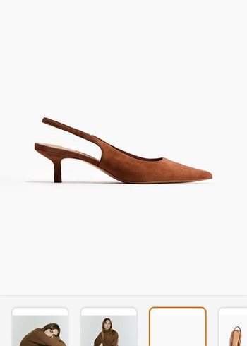 H&M süet sivriburun ayakkabı sıfır kutusunda - Görsel 3