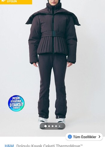 H&M Kadın kayak Montu Sıfır Ambalajında Sitede 7000 - Görsel 10