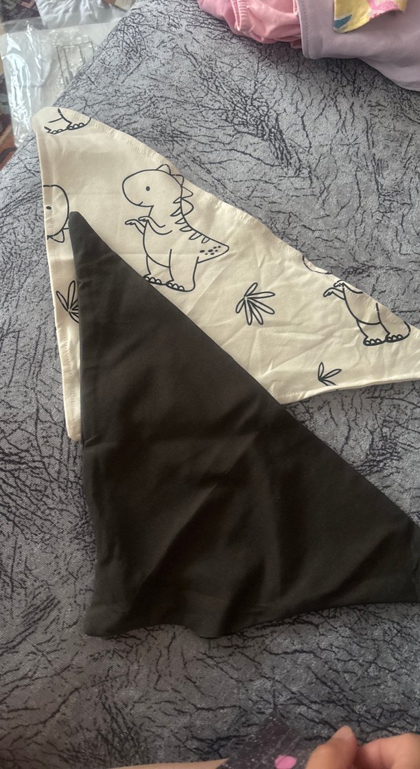 Gri Desenli Bebek Önlüğü - Görsel 3