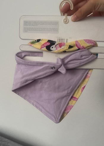 Pastel Renkli Baskılı Bebek Mama Önlüğü - Görsel 2