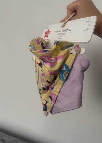 Pastel Renkli Baskılı Bebek Mama Önlüğü - Görsel 3