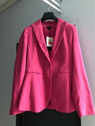 34 Beden pembe Renk Pembe Blazer Ceket