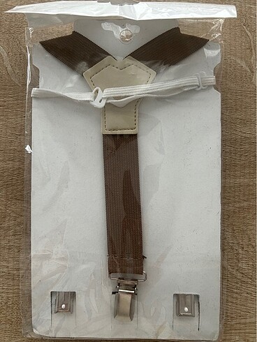 Erkek çocuk papyon pantolon askısı - Görsel 2