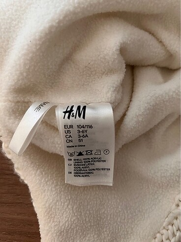 3-5 Yaş, 21 cm Beden H&M bebek çocuk 3-6 yaş bere