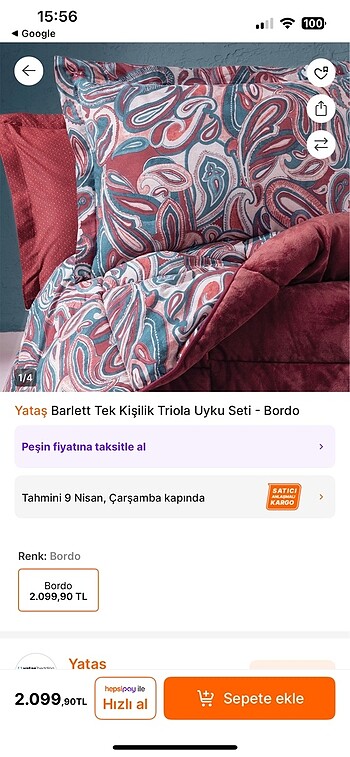 Yataş Yataş tek kişilik yorgan