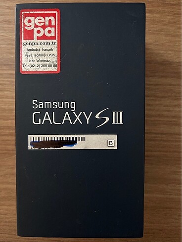 Sansung Galaxy S3 telefon kutusu