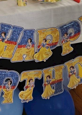 Disney Pamuk Prenses ve Yedi Cüceler Parti Dekoru - Görsel 2