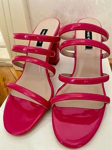39 Beden Nine West fuşya topuklu ayakkabı