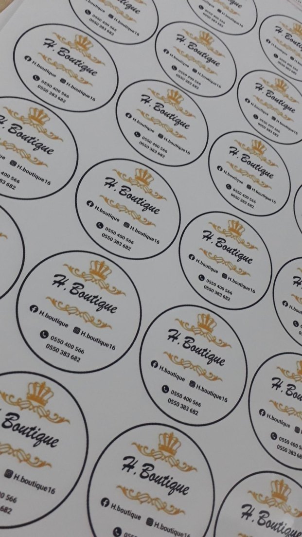 Kişiye özel etiket 1 tabaka - Görsel 2