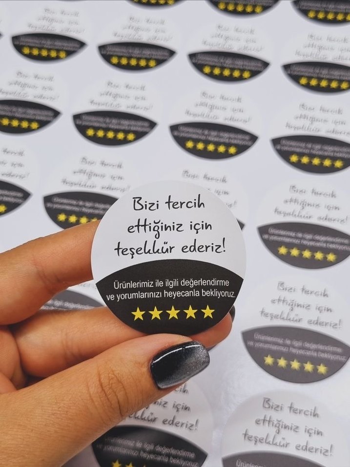 Kişiye özel etiket 1 tabaka - Görsel 3