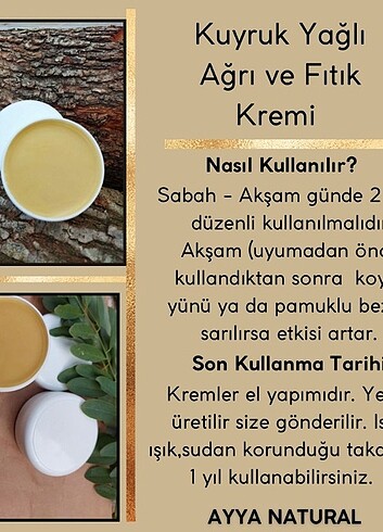 Kuyruk yagli agri ve Fıtık kremi
