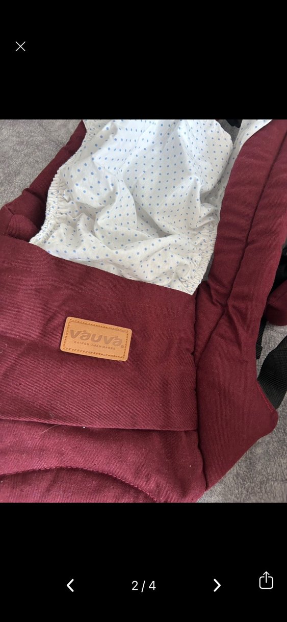 Bordo Bebek Taşıyıcı - Görsel 2