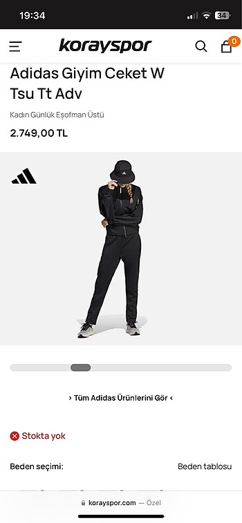 l Beden adidas kadın ceket