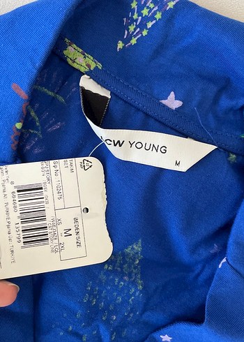 m Beden Kadın Mavi Kısa Kollu Mini Pijama Takımı