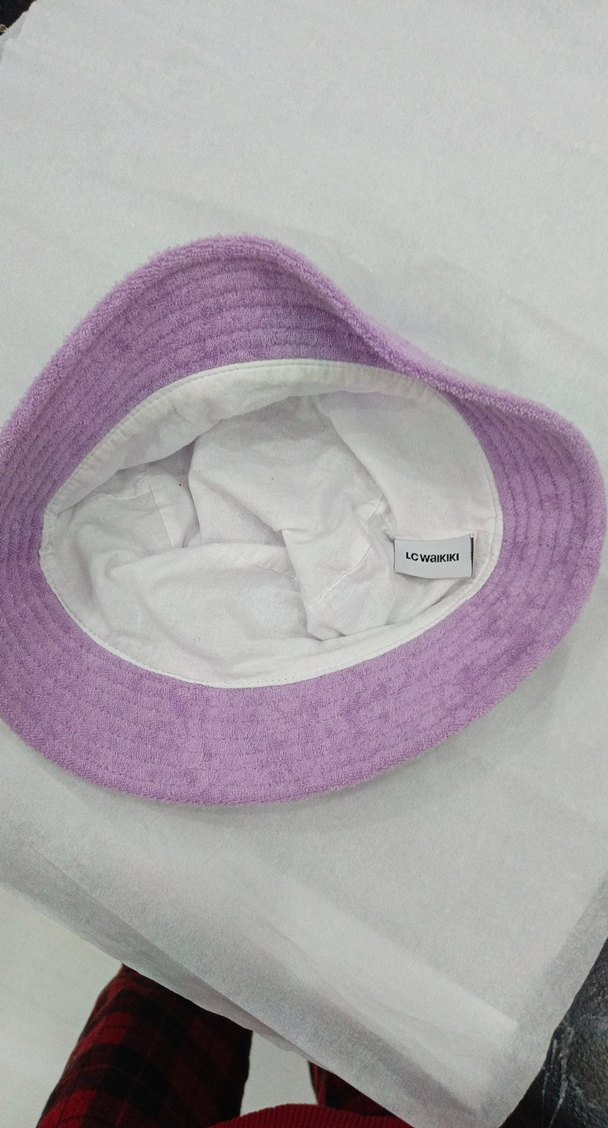 Mor Püsküllü Kadın Kova Şapka - Görsel 4