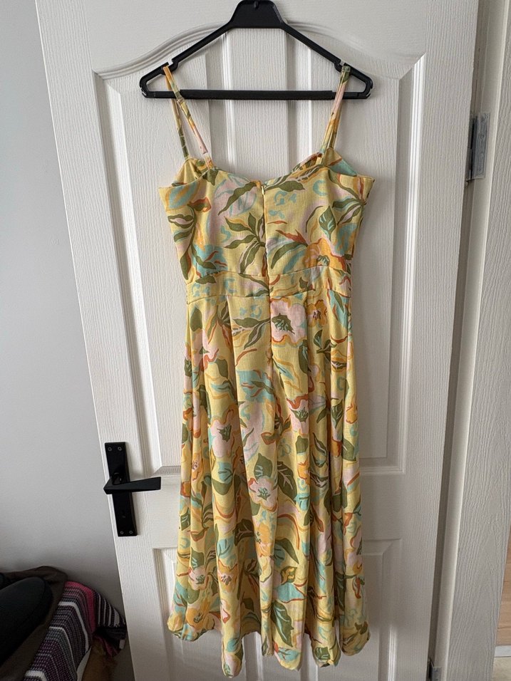 Sarı Askılı Elbise - Görsel 5