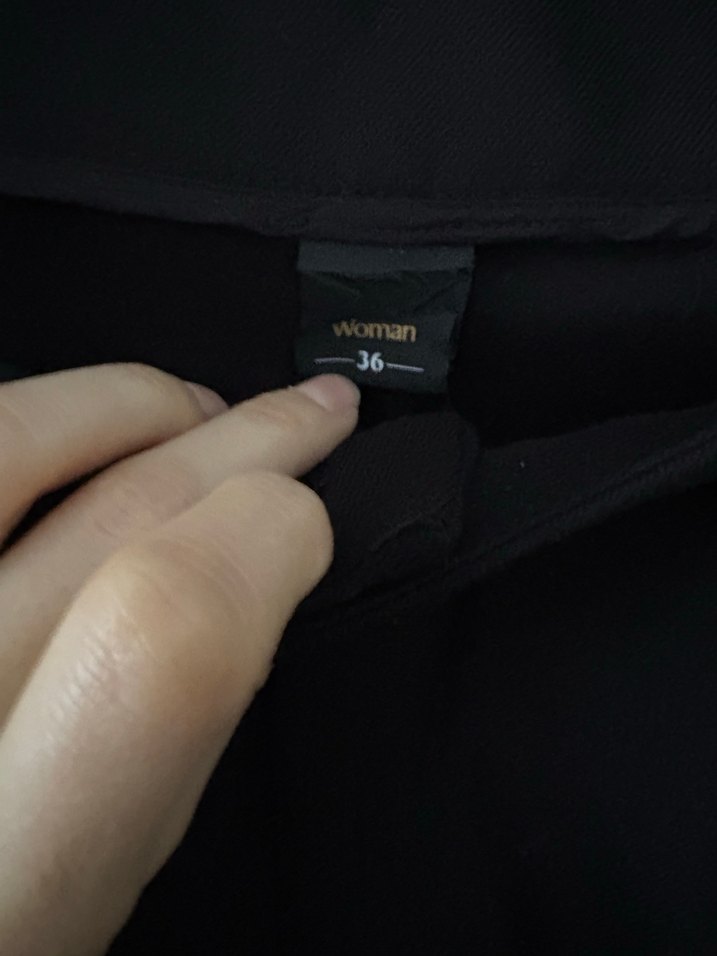 Siyah Kumaş Pantolon - Görsel 2