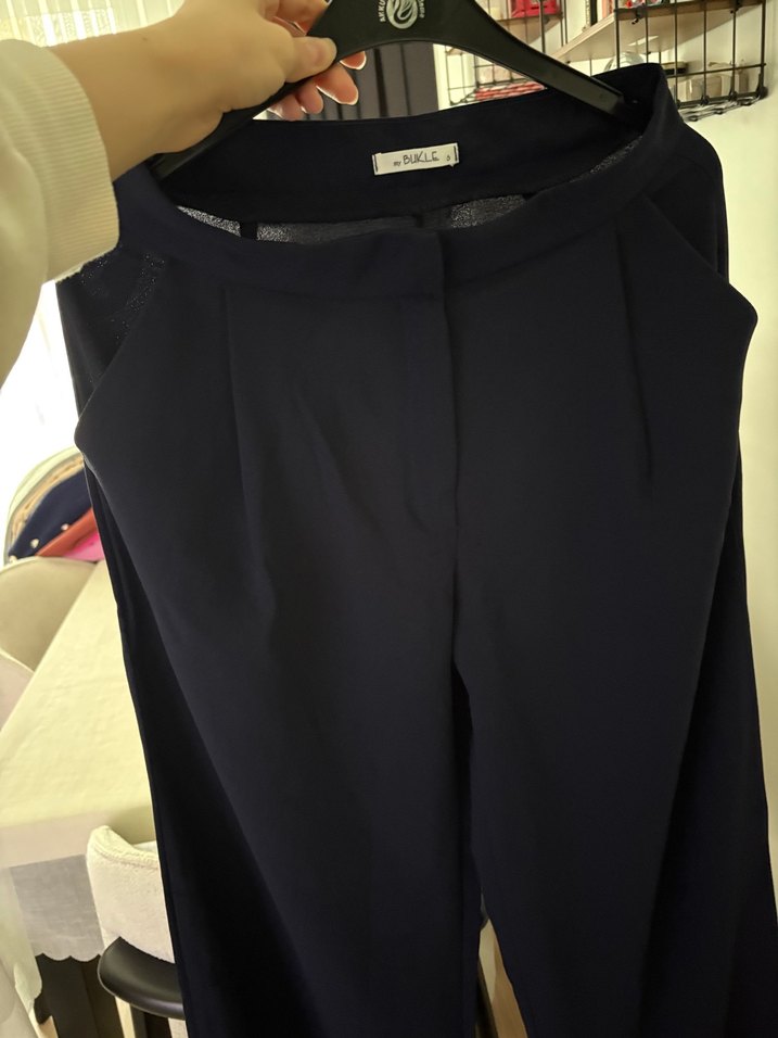 Lacivert Kumaş Pantolon - Görsel 4