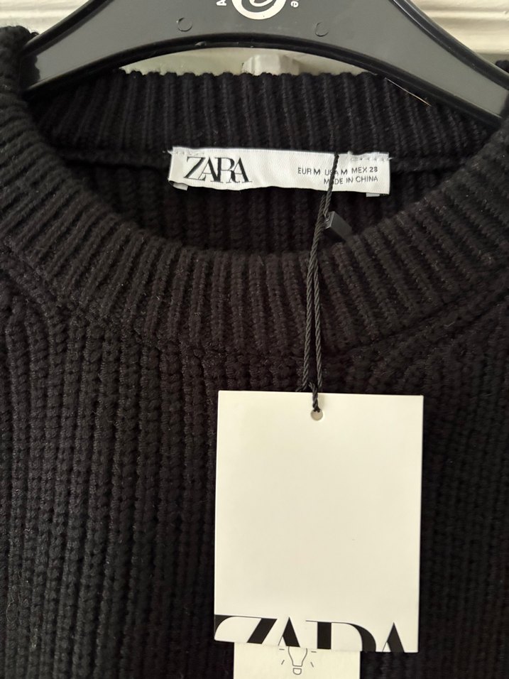 Zara siyah kazak - Görsel 2