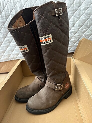 39 Beden kahverengi Renk Harley davidson çizme