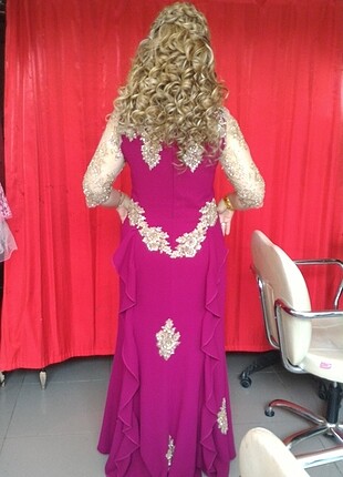 Özel tasarım uzun abiye - Görsel 2