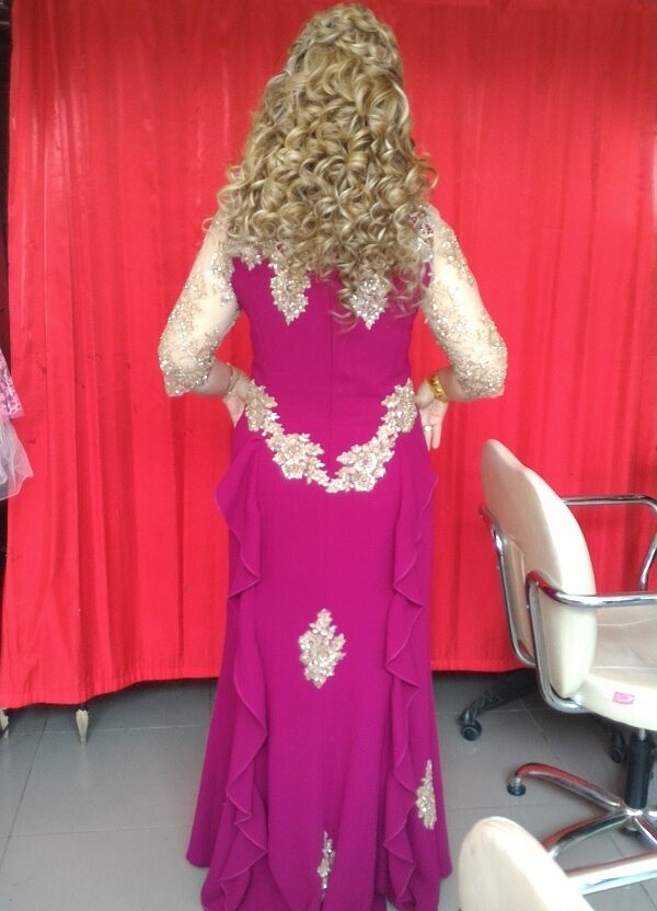 Özel tasarım uzun abiye - Görsel 2