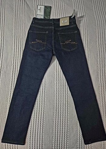 Lacoste Erkek Regular Fit Koyu Mavi Kot Pantolon - Görsel 3