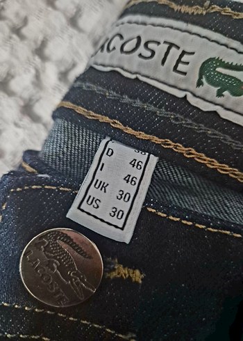 Lacoste Erkek Regular Fit Koyu Mavi Kot Pantolon - Görsel 2