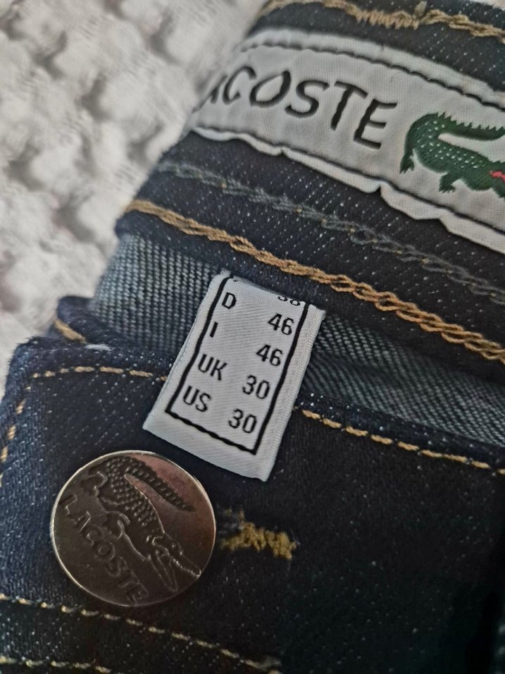 Lacoste Erkek Regular Fit Koyu Mavi Kot Pantolon - Görsel 2
