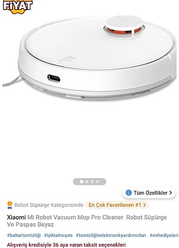 Xiaomi robot vacuum mop pro