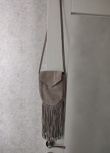 MANGO bovine leather çanta
