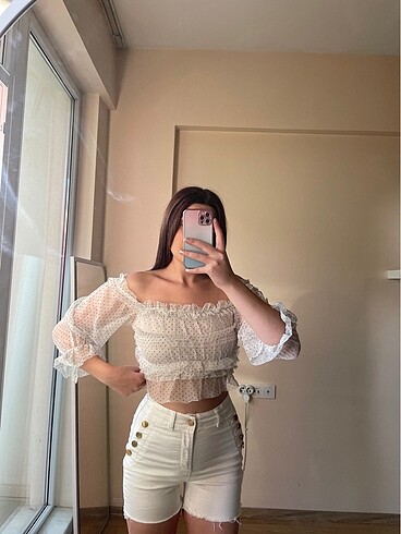 Bershka Crop bluz