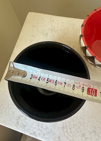 Siyah Desenli Çini Kase Çerezlik Seti 2li - Görsel 3