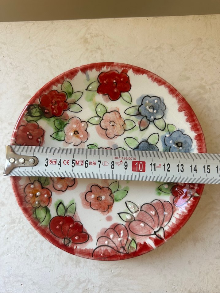 Çiçek Desenli Renkli Tekli Çocuk Tabak - Görsel 3